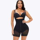 Faja moldeadora con cremallera, tirantes, levantamiento de cadera y abdominoplastia